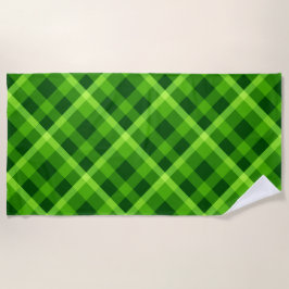 Hermosa toalla de playa verde