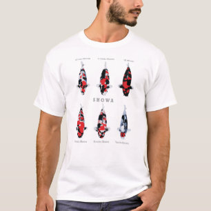 Hermosa variedad con camiseta de Koi Fish