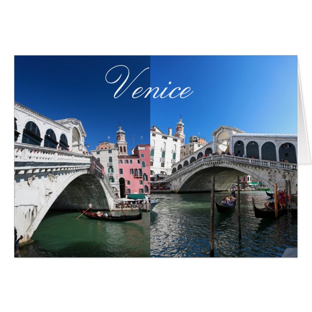 Hermosa Venecia, puente Rialto (Anverso (Horizontal))