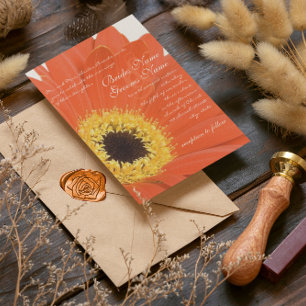 Hermosa y elegante invitación a la boda de Gerber