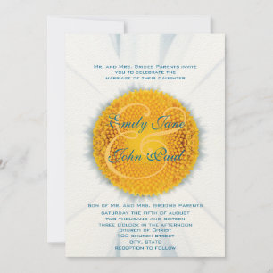 Hermosa y elegante invitación a la boda de la mare