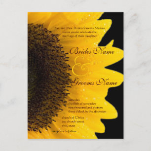 Hermosa y elegante invitación a la boda del giraso