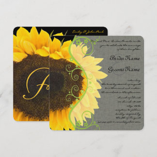 Hermosa y elegante invitación a la boda del giraso