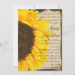 Hermosa y elegante invitación a la boda del giraso