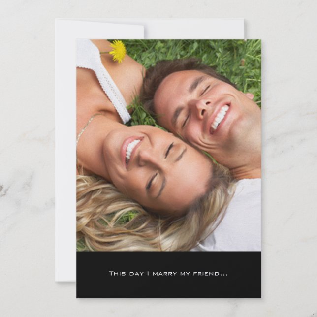 Hermosa y elegante invitación a la boda del giraso (Anverso)