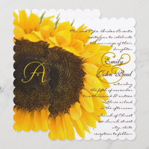 Hermosa y elegante invitación a la boda del giraso