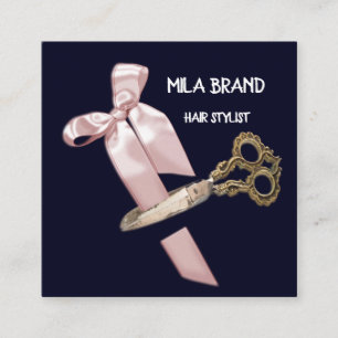 Hermosa y elegante tarjeta de visita para la peluq