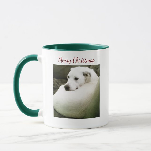 Hermosa y elegante taza de Navidades de perro de L (Izquierda)
