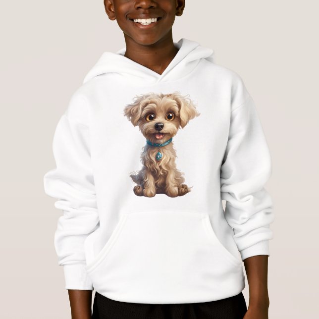 Hermosa y Personalizada Hoodie de Perro (Anverso)
