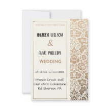 Hermosa y polvorienta invitación a la boda