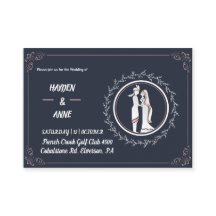 Hermosa y polvorienta invitación a la boda