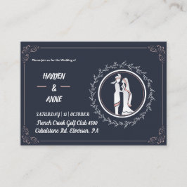 Hermosa y polvorienta invitación a la boda