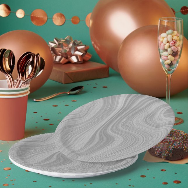 Hermosamente desechable: platos de papel redondos (Multi)