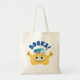 Hermosas bolsas tote con la letra "Libros"