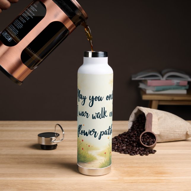 Hermosas citas Nº 1 Botella de agua (Café)