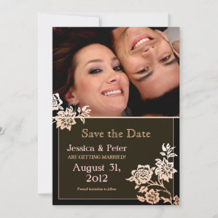 hermosas elegantes invitaciones de foto para guard