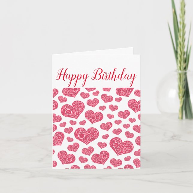 Hermosas expresiones - Tarjeta de felicitación de  (Anverso)