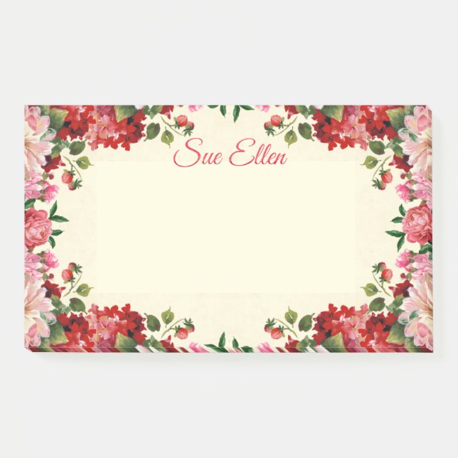 Hermosas Flores 402 Notas Post-It (Anverso)