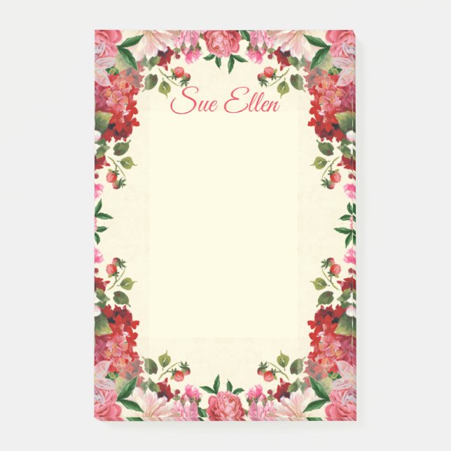 Hermosas Flores 402 Notas Post-It (Anverso)