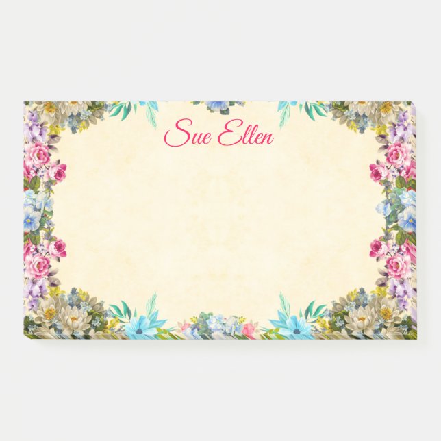 Hermosas Flores 527 Notas Post-It (Anverso)