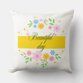 Hermosas flores Almohada