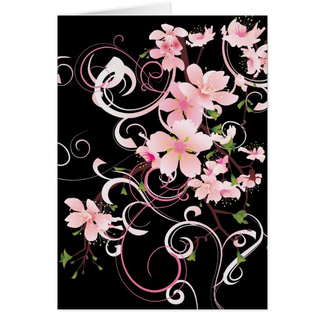 Hermosas flores de cerezo (Frente)