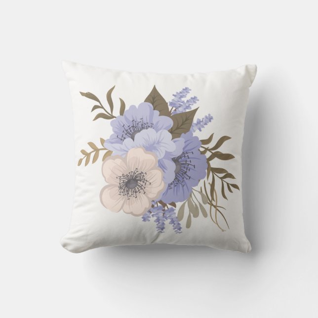 Hermosas flores de primavera de Cojín decorativo (Anverso)