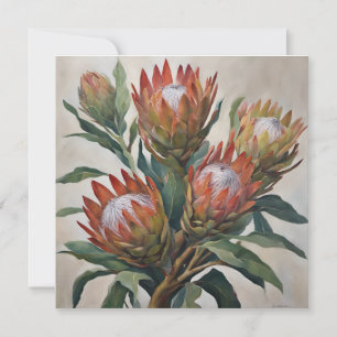 Hermosas flores de Protea de Sudáfrica