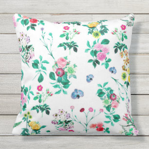 Hermosas Flores Florales y Coloridas, almohada ext