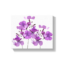 Hermosas flores moradas arte floral moderno