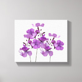 Hermosas flores moradas arte floral moderno