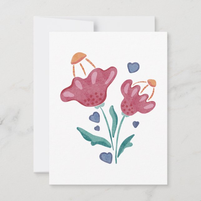 Hermosas flores psicodélicas (Anverso)