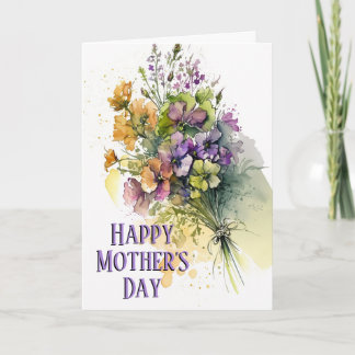 Hermosas flores, regalo perfecto, tarjeta de Día d