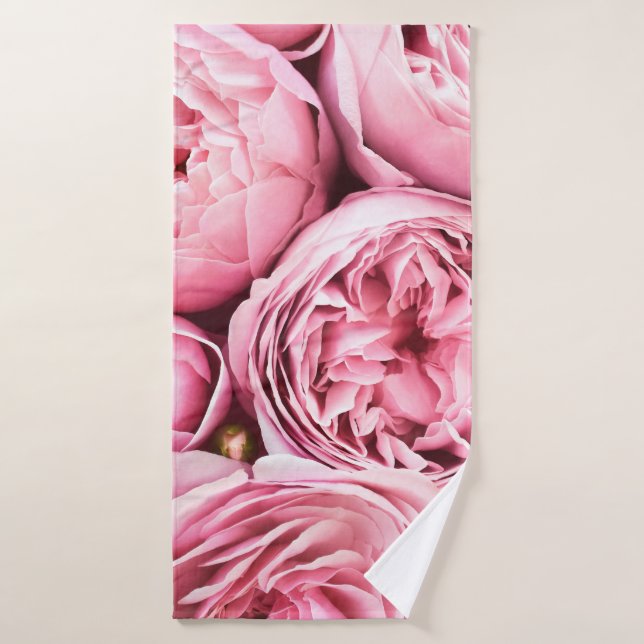 Hermosas flores rosadas florecientes (Toalla de baño)