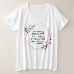 Hermosas flores salmo 91 camiseta