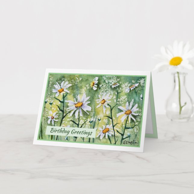 Hermosas flores tarjeta de cumpleaños feliz (Planta pequeña)