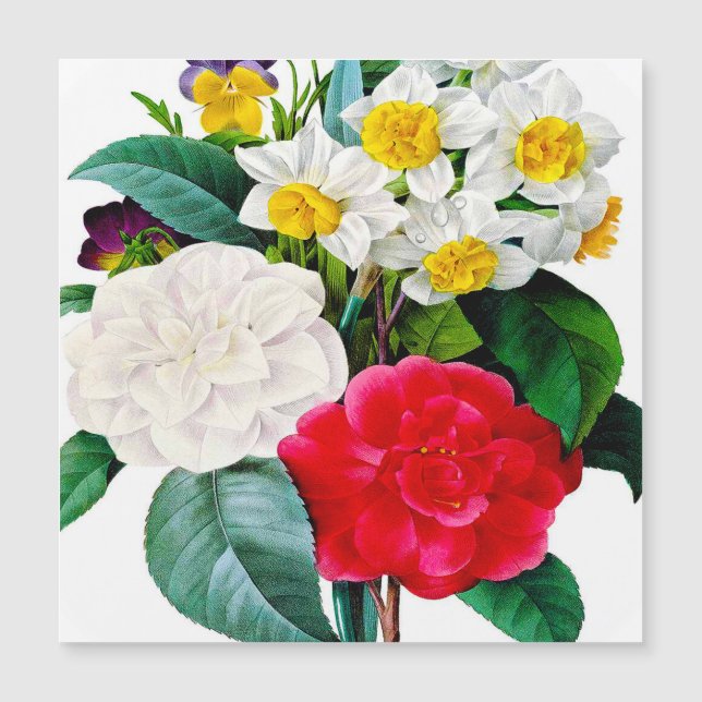 Hermosas flores vintage (Anverso)