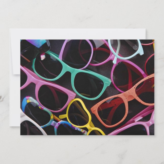 Hermosas gafas de sol coloridas (Anverso)