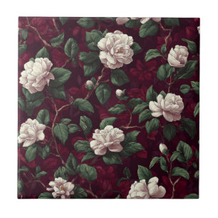 Hermosas Gardenias Botánicas Azulejos Para Baño