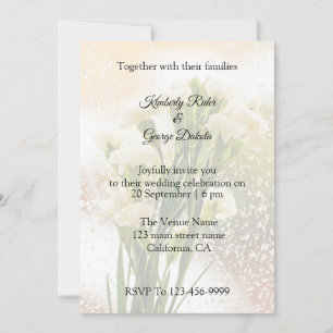 Hermosas invitaciones a la boda de las flores de l