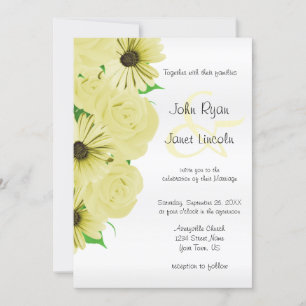 Hermosas invitaciones de casamiento con rosas y ma