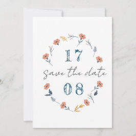 Hermosas invitaciones de matrimonio floral sin tie