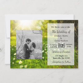 Hermosas invitaciones de matrimonio fotográfico de