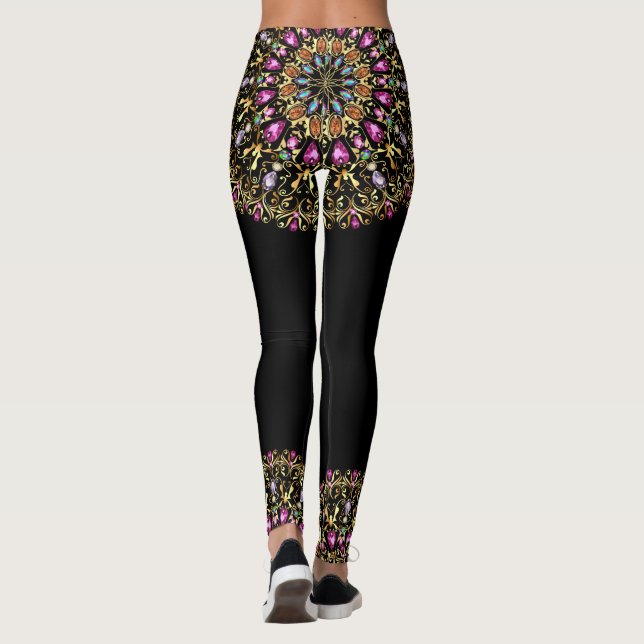 Hermosas leggings de moda pop Bling (Reverso)
