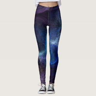 hermosas leggings de patrón de galaxia