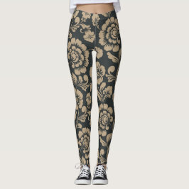 hermosas leggings florales ornamentales