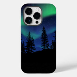 Hermosas luces del norte aurora boreal funda
