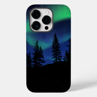 Hermosas luces del norte aurora boreal funda