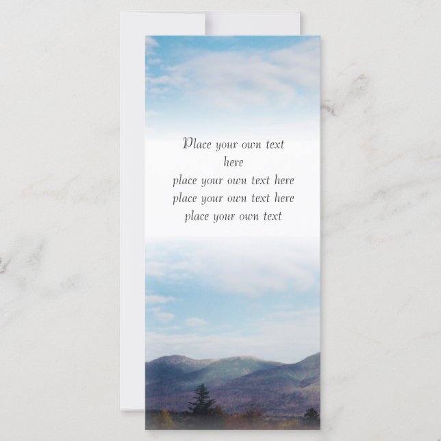 Hermosas montañas de otoño Personalizar marcador (Anverso)