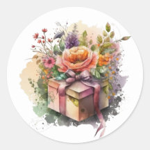 Hermosas Pegatinas de Acuarela